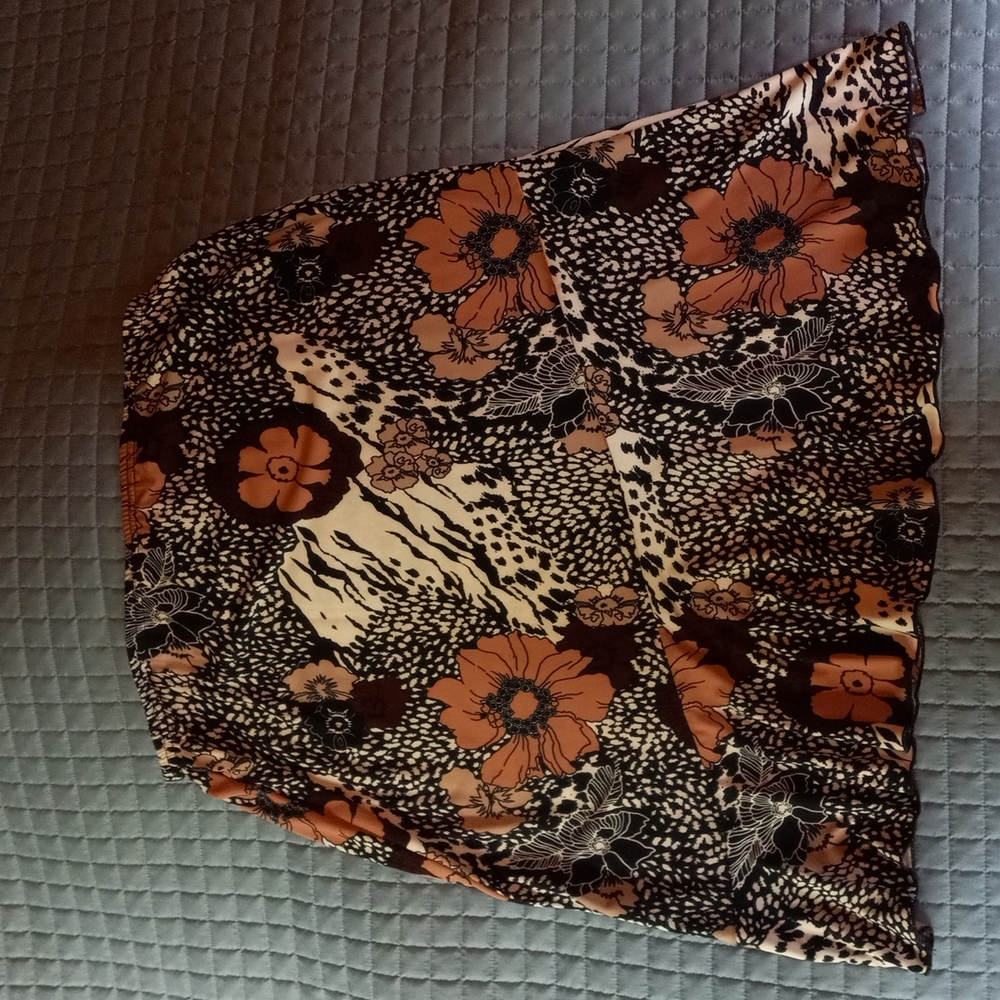 Claudia Richard print skirt XL